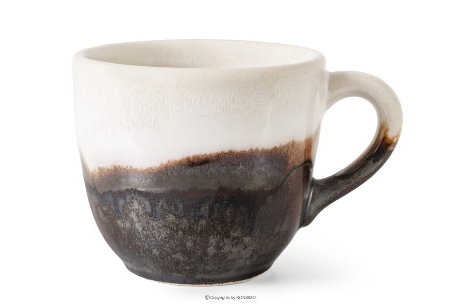 PRIMA Handglasierte Kaffeetasse hellbeige hellbeige - Foto 0