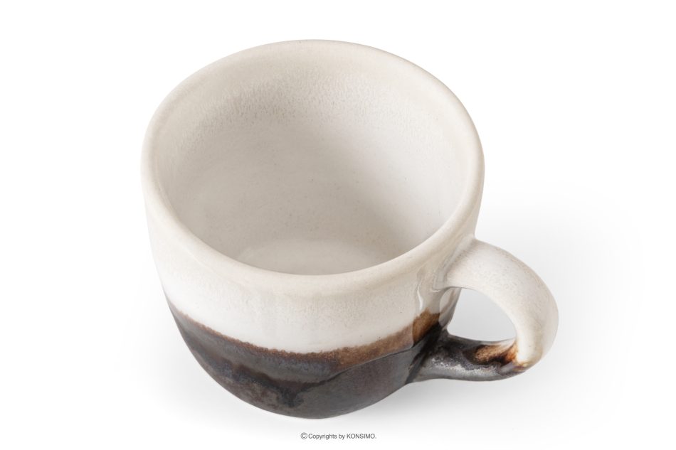 PRIMA Handglasierte Kaffeetasse hellbeige hellbeige - Foto 2