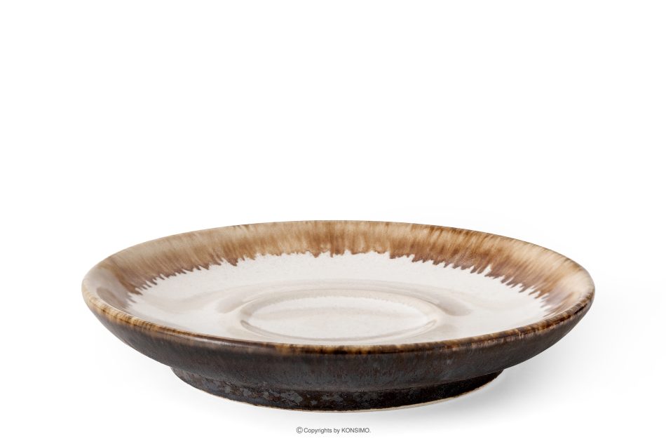 PRIMA Espressotasse Untertasse handglasiert hellbeige hellbeige - Foto 0