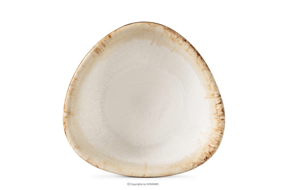 PRIMA Handglasierte Keramik Salatschüssel 6 Stück hellbeige hellbeige - Foto 5