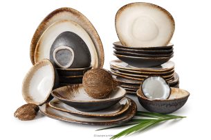 PRIMA, https://konsimo.de/kollektion/prima/ Handglasiertes Keramik-Geschirrset 6 Personen (24 tlg.) hellbeige hellbeige - Foto