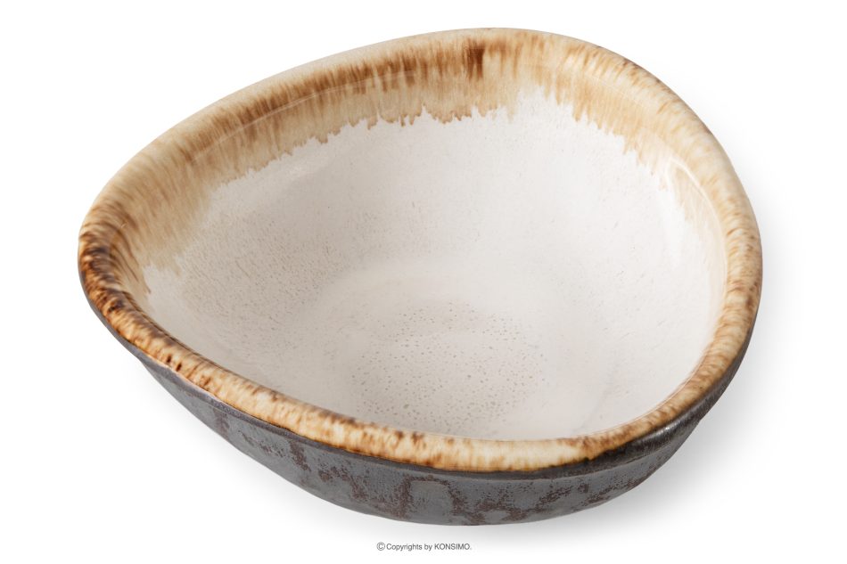 PRIMA Handglasiertes Frühstücksset 6 Personen (18 tlg.) hellbeige hellbeige - Foto 4