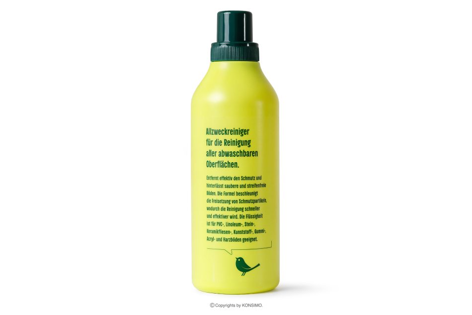 HEY GREENIE Ökologisches Reinigungsset – Reinigungsmittel für Fußböden, Glas und Universalreiniger (3 Stück) gelb/hellblau/blau - Foto 3
