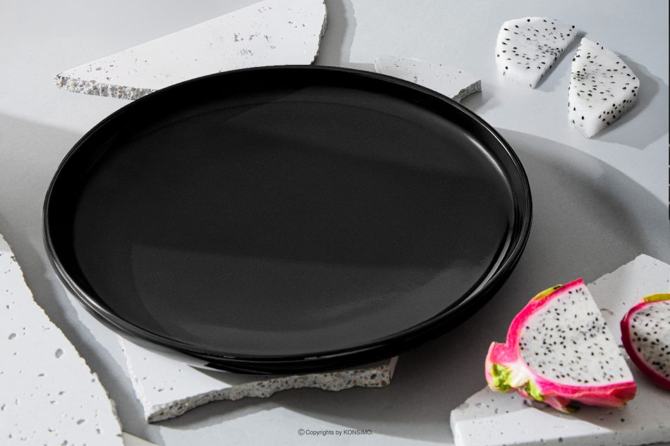 VICTO Speiseteller glänzend schwarz Schwarz glänzend - Foto 1