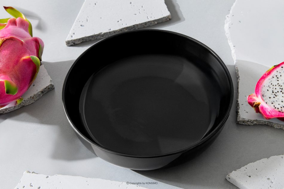 VICTO Suppenteller glänzend schwarz Schwarz glänzend - Foto 1