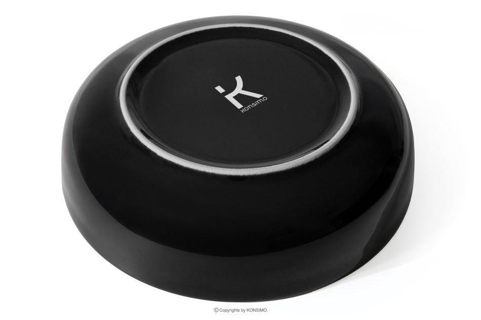 VICTO Tafelservice schwarz glänzend 6-Personen (24-tlg.) Schwarz glänzend - Foto 7