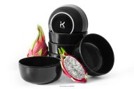 Schale glänzend schwarz 6tlg.