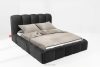 MERIDE Polsterbett 160 cm mit anthrazitfarbener Steppung anthrazit - Foto 2