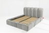 MERIDE Polsterbett 160 cm mit hellgrauer Steppung hellgrau - Foto 13