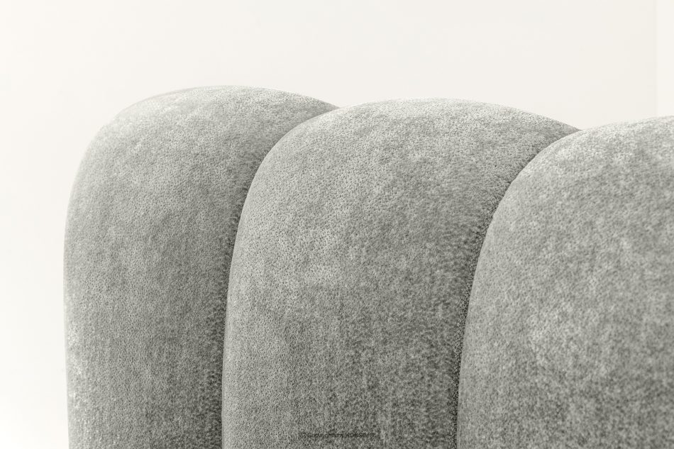 MERIDE Polsterbett 160 cm mit hellgrauer Steppung hellgrau - Foto 14