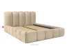 MERIDE Polsterbett 160 cm im Japandi-Stil mit Steppung beige beige - Foto 3
