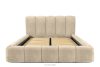 MERIDE Polsterbett 160 cm im Japandi-Stil mit Steppung beige beige - Foto 4