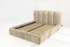 MERIDE Polsterbett 160 cm im Japandi-Stil mit Steppung beige beige - Foto 13