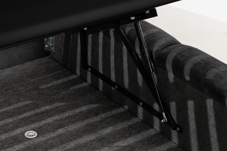 MERIDE Polsterbett 180 cm mit Steppung anthrazit anthrazit - Foto 16