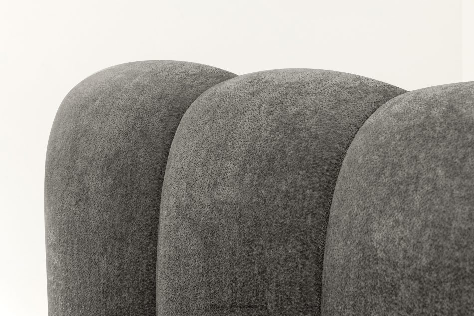 MERIDE Polsterbett 180 cm mit Steppung dunkelgrau dunkelgrau - Foto 14