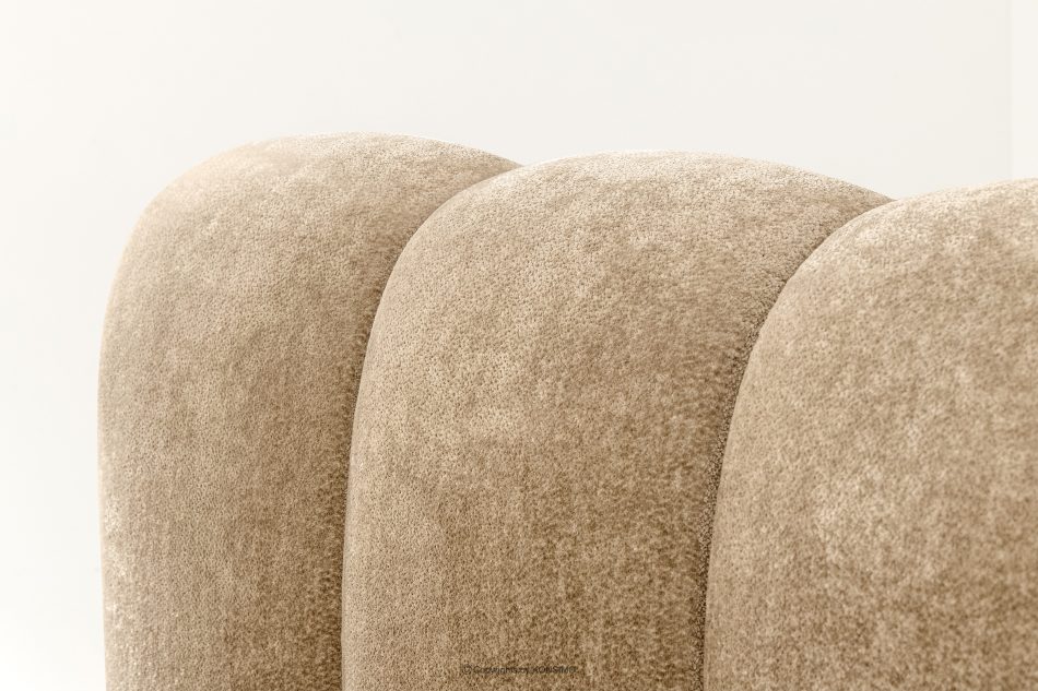 MERIDE Polsterbett 180 cm im Japandi-Stil mit beigefarbener Steppung beige - Foto 14