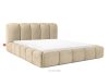 MERIDE Polsterbett 200 cm im Japandi-Stil mit Steppung beige beige - Foto 1
