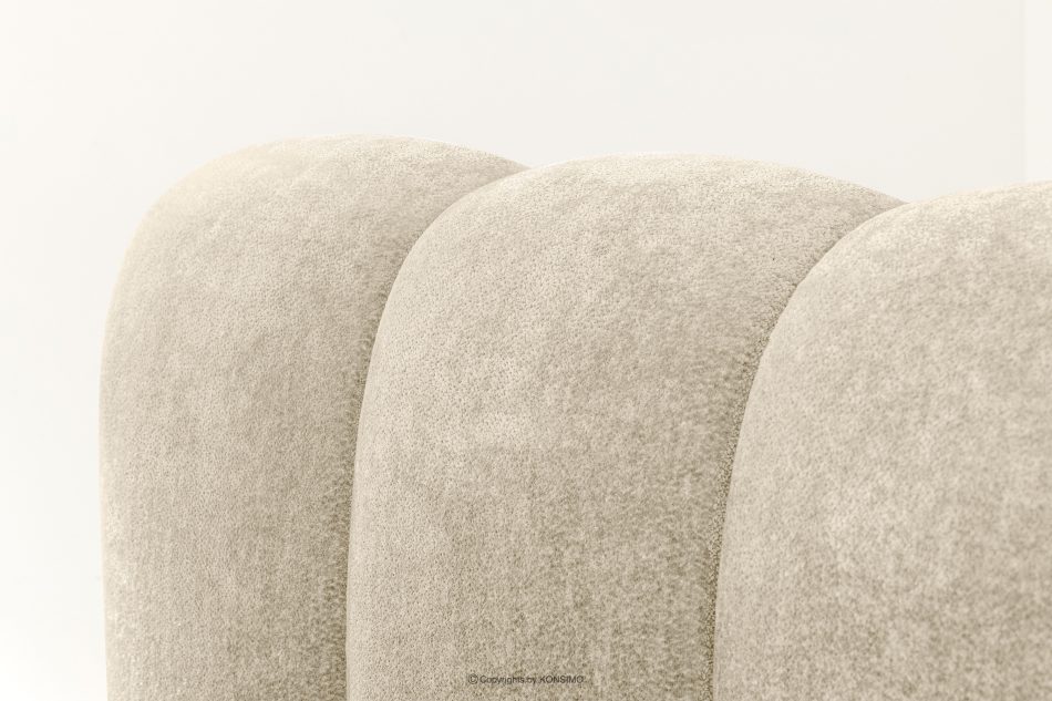 MERIDE Polsterbett 200 cm im Japandi-Stil mit Steppung ecru ecru - Foto 14