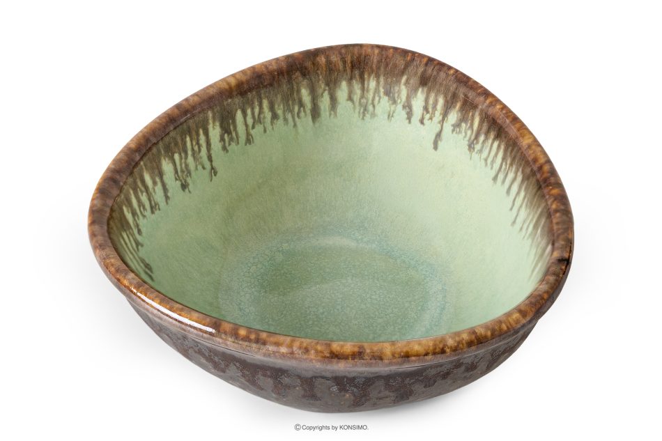 PRIMA Handglasierte Salatschüssel salbeifarben salbeifarben - Foto 2