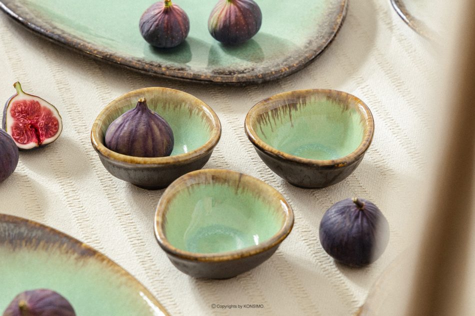 PRIMA Handglasierte Dip-Schale salbeifarben salbeifarben - Foto 1