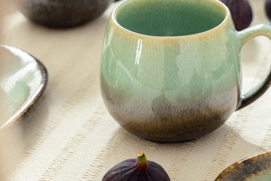 PRIMA Faßbecher handglasiert salbeifarben salbeifarben - Foto 5