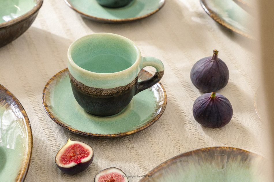 PRIMA Handglasierte Kaffeetasse salbeifarben salbeifarben - Foto 6