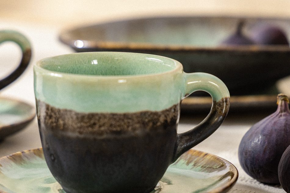 PRIMA Handglasierte Kaffeetasse salbeifarben salbeifarben - Foto 7