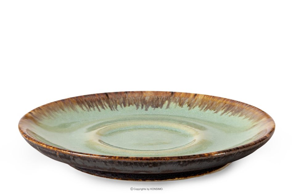 PRIMA Handglasierte Espressotasse Untertasse salbeifarben salbeifarben - Foto 0