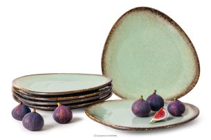 PRIMA, https://konsimo.de/kollektion/prima/ Keramischer handglasierter Dessertteller 6 Stück salbeifarben salbeifarben - Foto