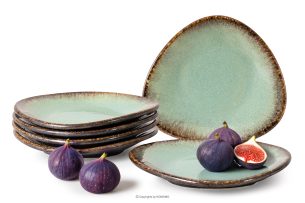 PRIMA, https://konsimo.de/kollektion/prima/ Handglasierte Keramik Frühstücksteller 6 Stück salbeifarben salbeifarben - Foto