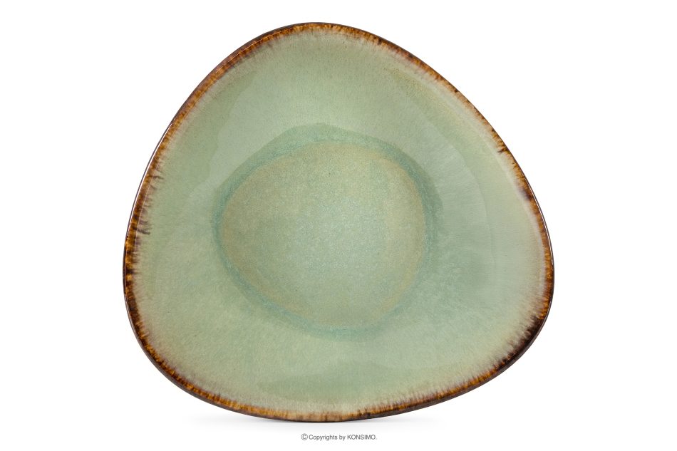 PRIMA Handglasierter Keramik-Tiefteller 6 Stück salbeifarben salbeifarben - Foto 5