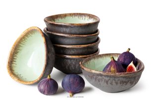 PRIMA, https://konsimo.de/kollektion/prima/ Handglasierte Keramik Salatschüssel 6 Stück salbeifarben salbeifarben - Foto