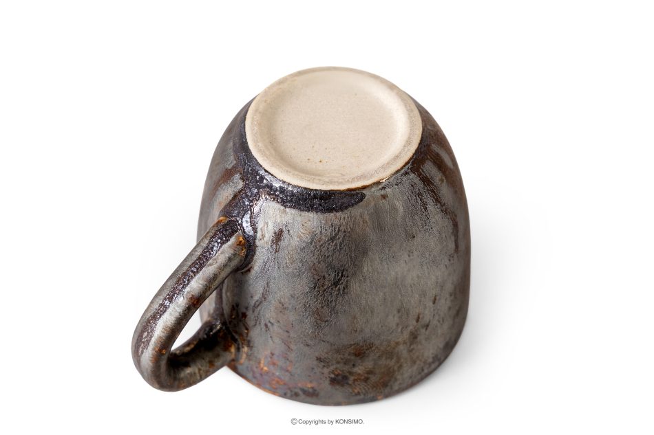 PRIMA Espressotasse mit Untertasse aus Keramik handglasiert 6 Stück salbeifarben salbeifarben - Foto 5