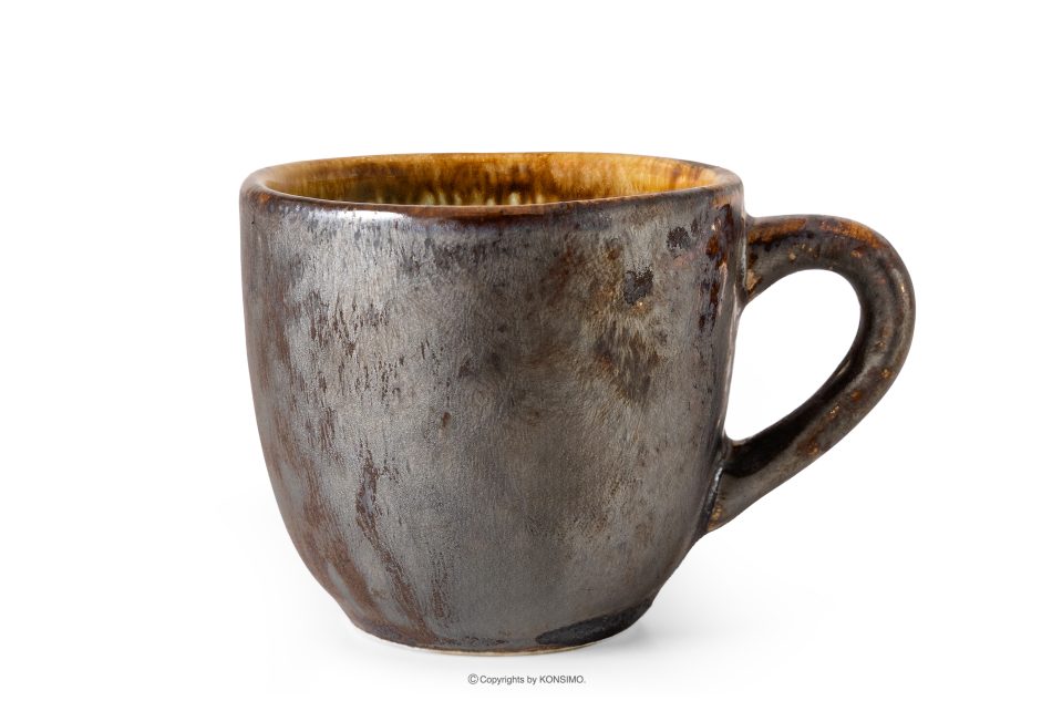 PRIMA Espresso handglasiertes Kaffeegeschirr 6 Personen (18 tlg.) salbeifarben salbeifarben - Foto 4