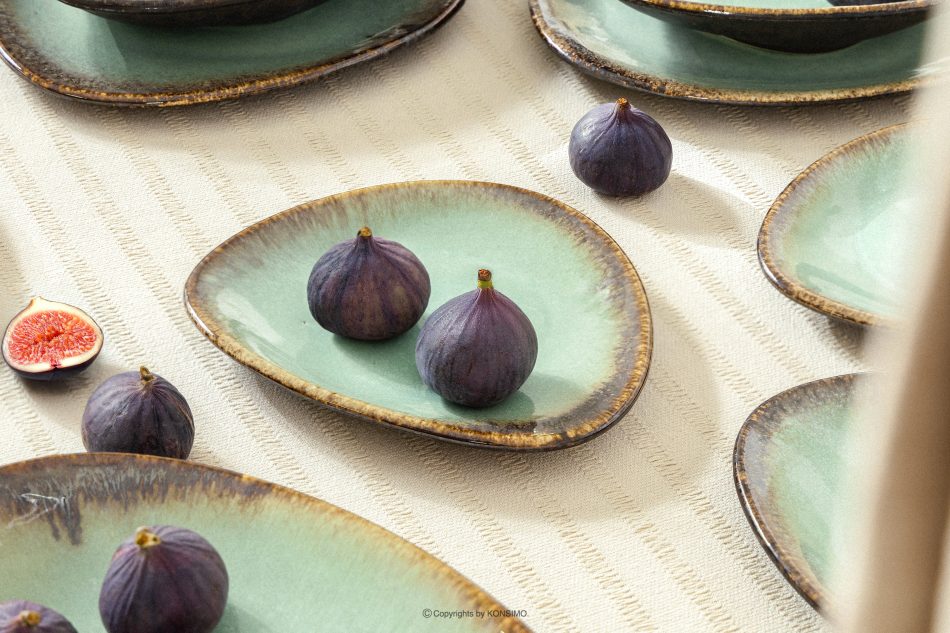 PRIMA Espresso handglasiertes Kaffeegeschirr 6 Personen (18 tlg.) salbeifarben salbeifarben - Foto 11