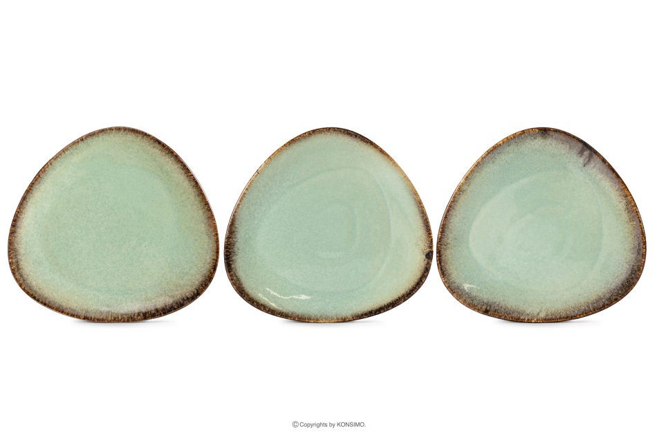 PRIMA Handglasiertes Frühstücksset 6 Personen (18 tlg.) salbeifarben salbeifarben - Foto 8