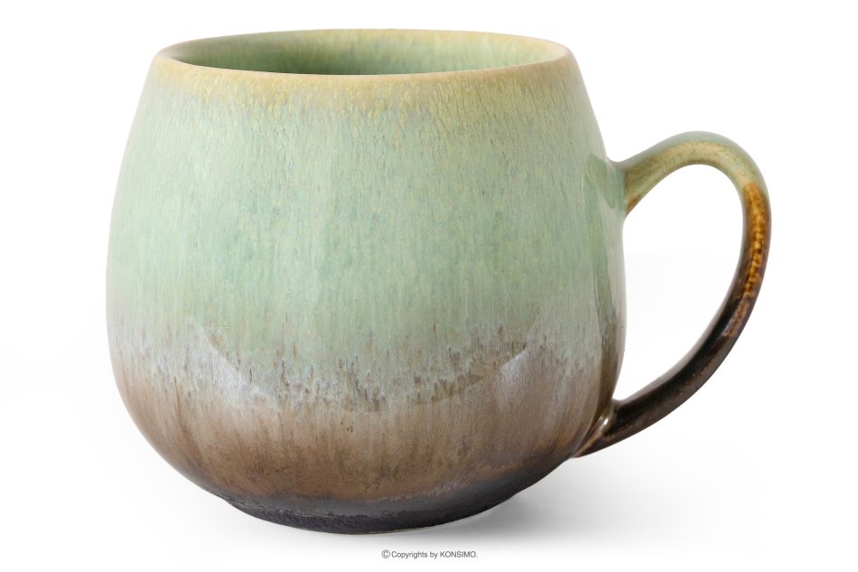 PRIMA Handglasiertes Loft-Frühstücksset 6 Personen (12 tlg.) salbeifarben salbeifarben - Foto 2