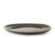 Dessertteller aus Keramik im rustikalen Stil, braun/grau/beige