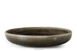 EDA, https://konsimo.de/kollektion/eda/ Tiefer Teller aus Keramik im rustikalen Stil, braun/grau/beige braun/grau/beige - Foto