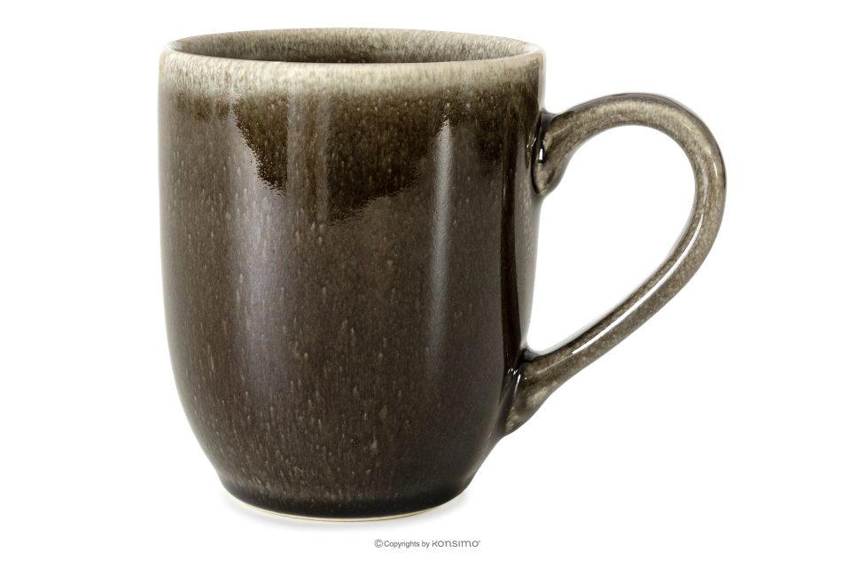 EDA Geschirrset für 6 Personen (24 tlg) aus Keramik im rustikalen Stil, braun/grau/beige braun/grau/beige - Foto 8