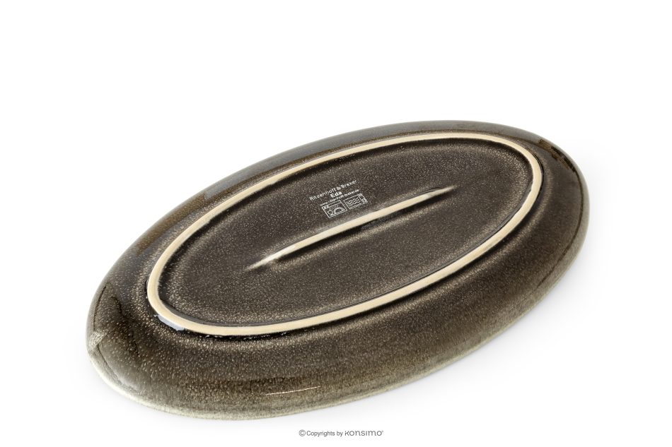 EDA Geschirrset für 6 Personen (32 tlg) aus Keramik im rustikalen Stil, braun/grau/beige braun/grau/beige - Foto 13