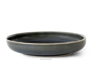 EDA, https://konsimo.de/kollektion/eda/ Tiefer Teller aus Keramik im rustikalen Stil, blau/grau/beige blau/grau/beige - Foto