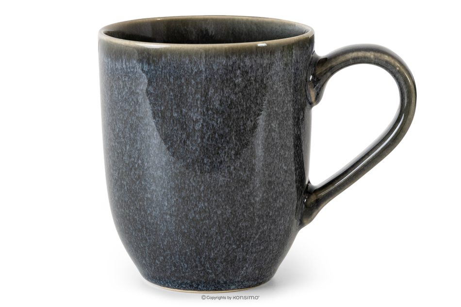 EDA Becher aus Keramik im rustikalen Stil blau/grau/beige blau/grau/beige - Foto 0