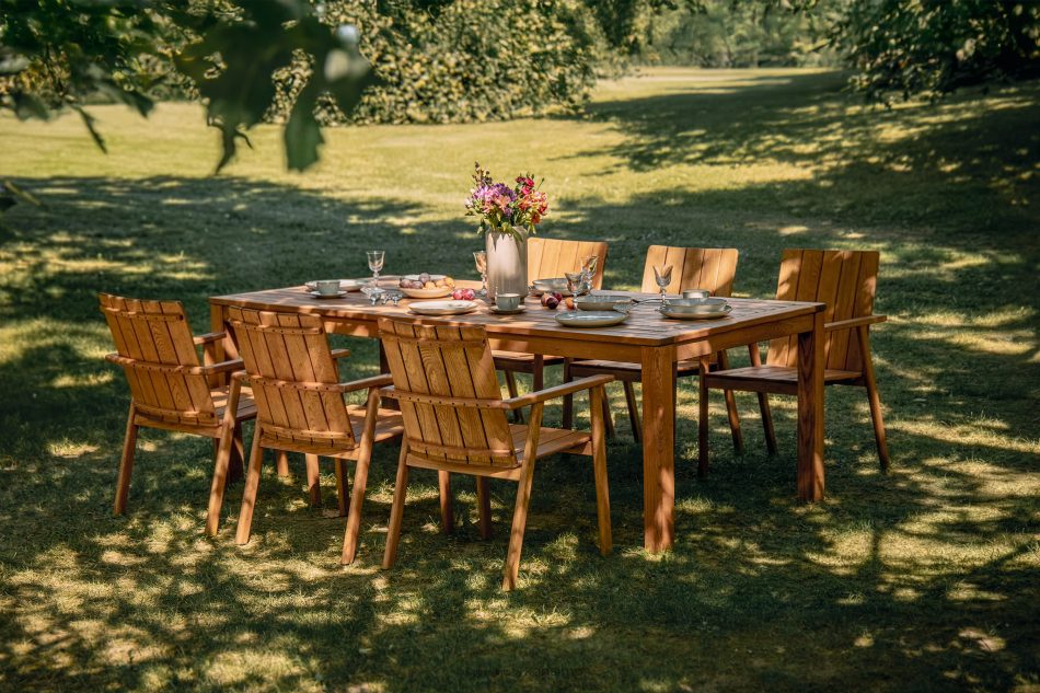 ORTUS Holzgartentisch braun braun - Foto 8