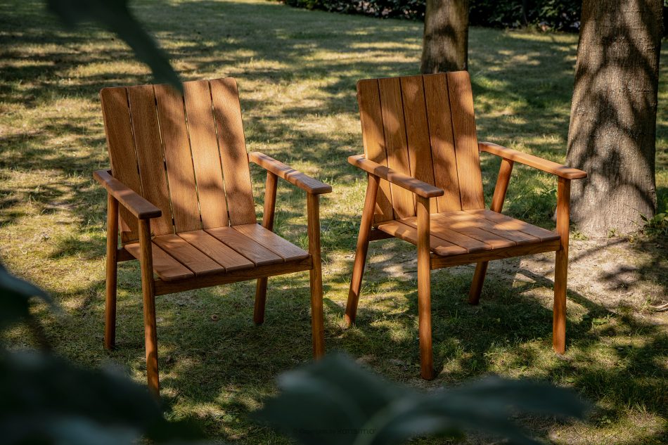 ORTUS Holzgartenmöbel-Set Stühle und Tisch braun braun - Foto 25