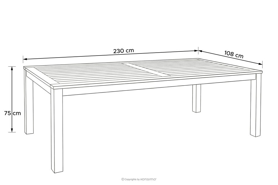 ORTUS Gartenmöbel-Set aus Holz Tisch mit Stühlen braun braun - Foto 26