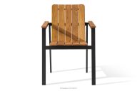 Holzgartenstuhl braun/anthrazit