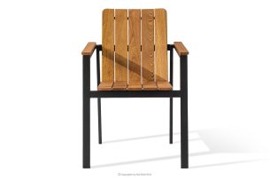 LENTI, https://konsimo.de/kollektion/lenti/ Holzgartenstuhl braun/anthrazit braun/anthrazit - Foto