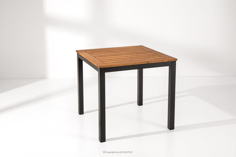 LENTI Holzgartentisch braun/anthrazit braun/anthrazit - Foto 1