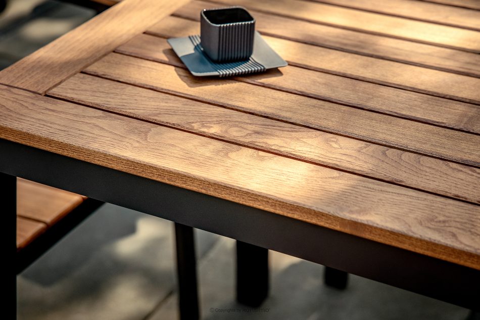 LENTI Holzgartentisch braun/anthrazit braun/anthrazit - Foto 8